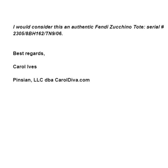 AUTHENTIC Fendi Tote Bag Brown Nylon - Picture 10 of 10